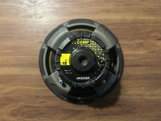 Kicker Comp 12" Subwoofer 10C124 — 4-Ohm SVC, 150W RMS — Tested Working