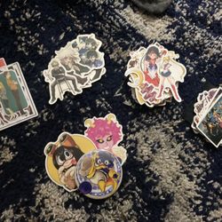 Lot of various stickers (Danganronpa, MHA, JJBA, etc)