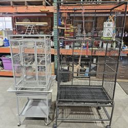 2 bird cages
