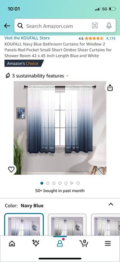 Blue White Ombré Curtains (2)