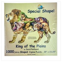 'King Of The Plains' 1000pc Shaped  Puzzle 35" x 23.25" *NEW*