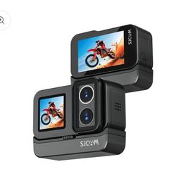 SJCAM Dual Lens Action Camera with Dual Screens, 6‑Axis Stabilization, and Night Vision