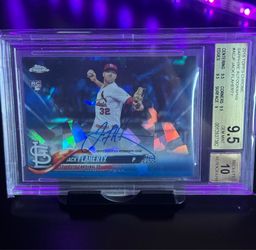 2018 topps chrome sapphire auto #ACJF jack flaherty