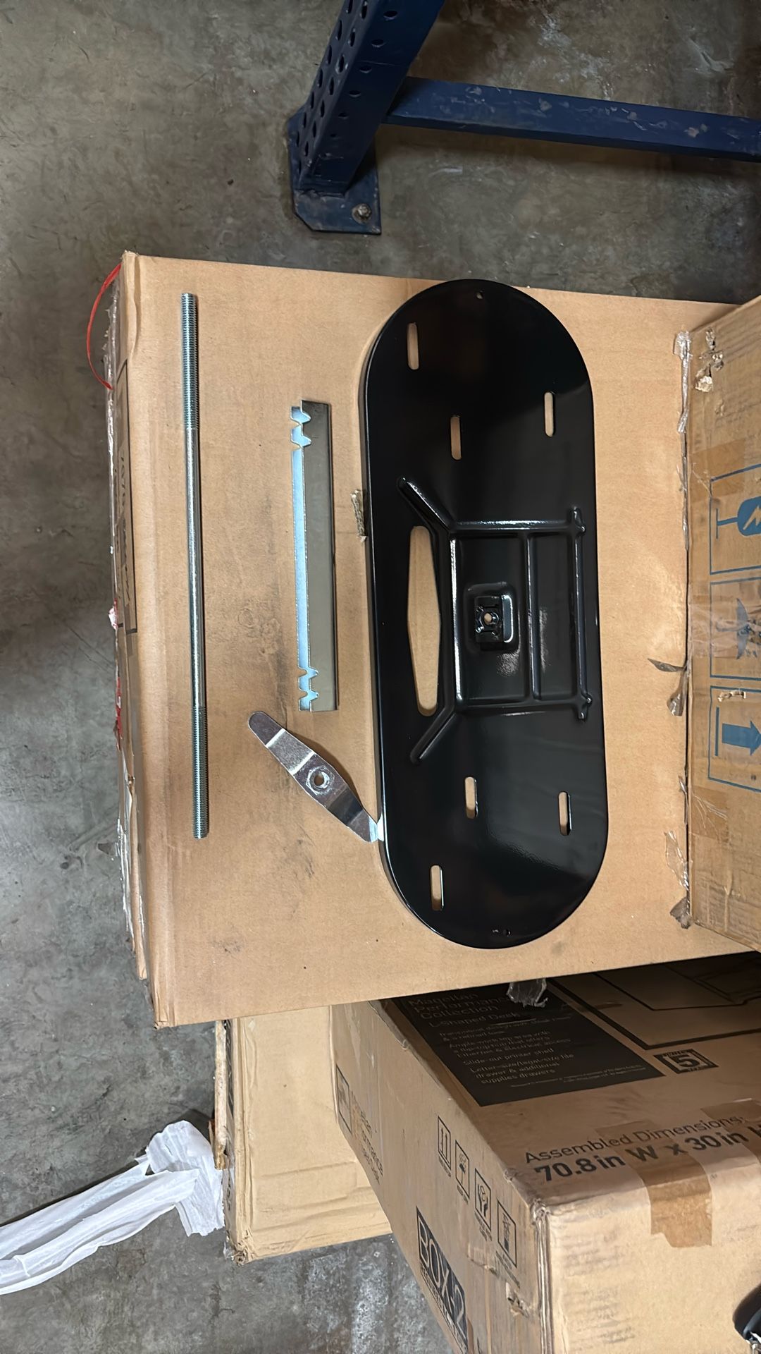 RVPNR Dual Propane Tank Mounting Rack. 20Lb. Black