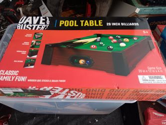 Dave and Busters tabletop mini pool table . New in box