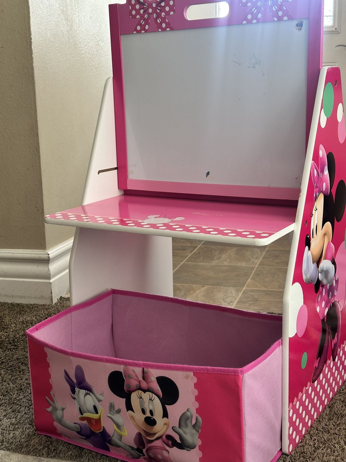 Minnie Mouse chalkboard And Toy Organizer / OBO