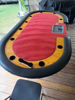 8’ poker table