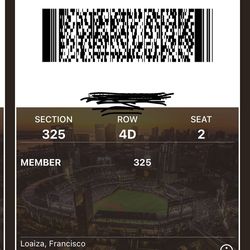 Padres tickets for Thursday 5:40PM GAME