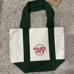 Trader Joes Mini Green Mini Tote Bag