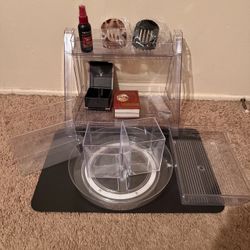Clear Acrylic Vanity Organizer Set make up bundle