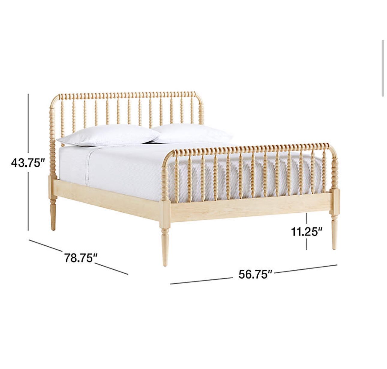 Crate And Barrel Jenny Lind Full bed W/trundle