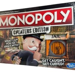 Hasbro Monopoly Game Cheaters Edition Board Game Family Fun 2-6 Players 8+ New