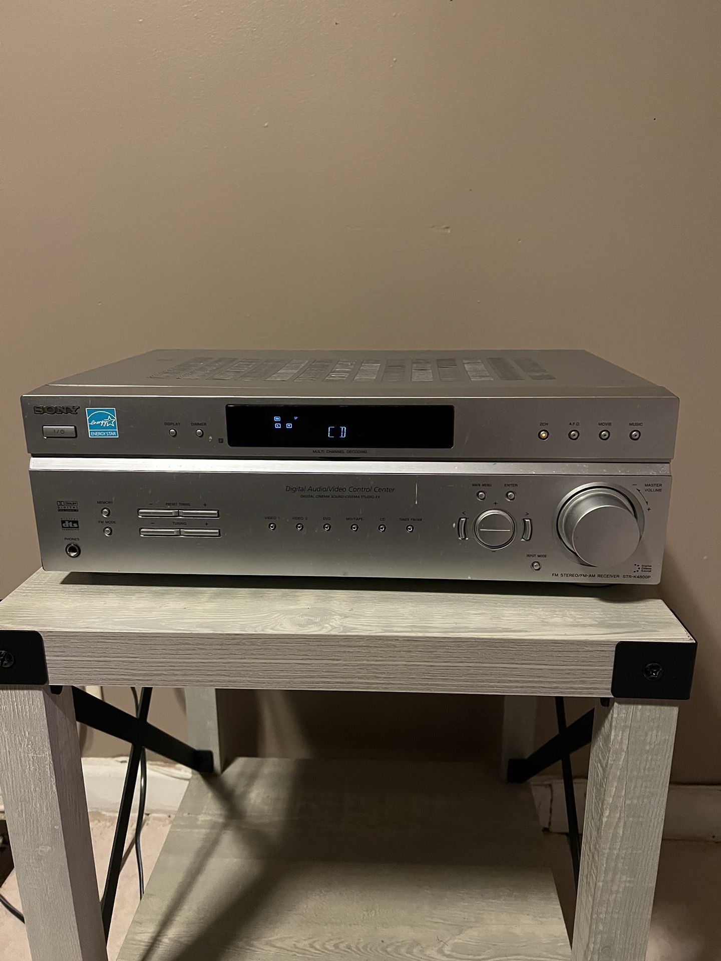 Sony str-k4800p 5.1 ch surround sound a/v stereo theater receiver