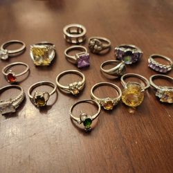 Anillos De Plata Original De 925 ,,,,$20  Y  $25 Cada Uno  Segun El Saiz 