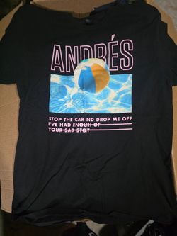 Andres lyrics Shirt Size Medium