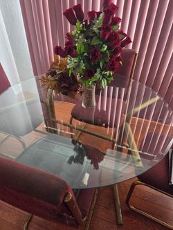 Dining room table with four chairs