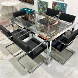 Six Vintage Van Der Rhoe Chairs