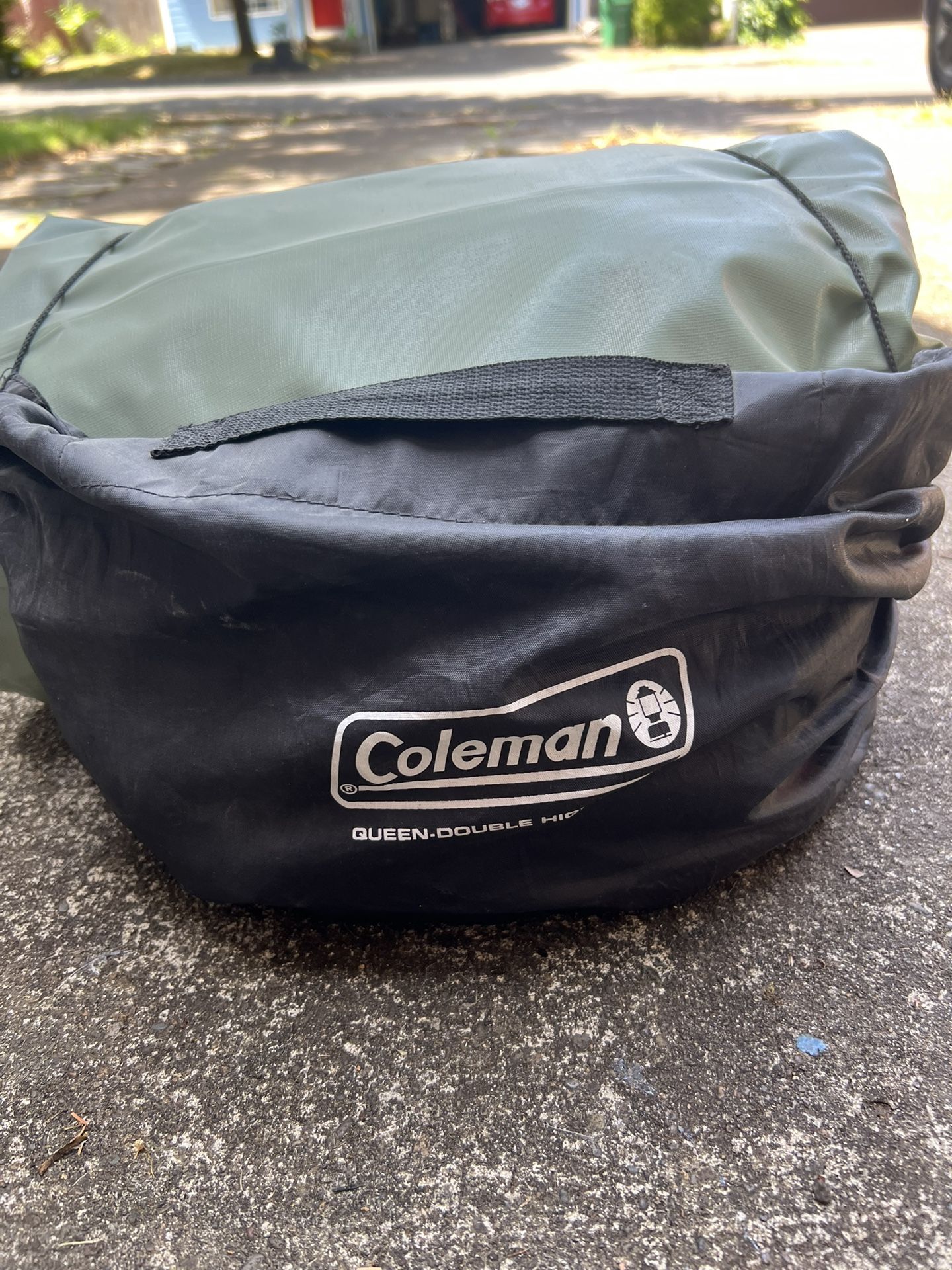 Free Coleman Queen Double High Air Mattress