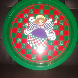 Christmas tin plate