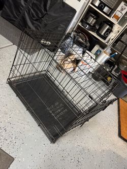 Folding small dog crate