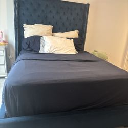 Queen Bed Frame & Bed 