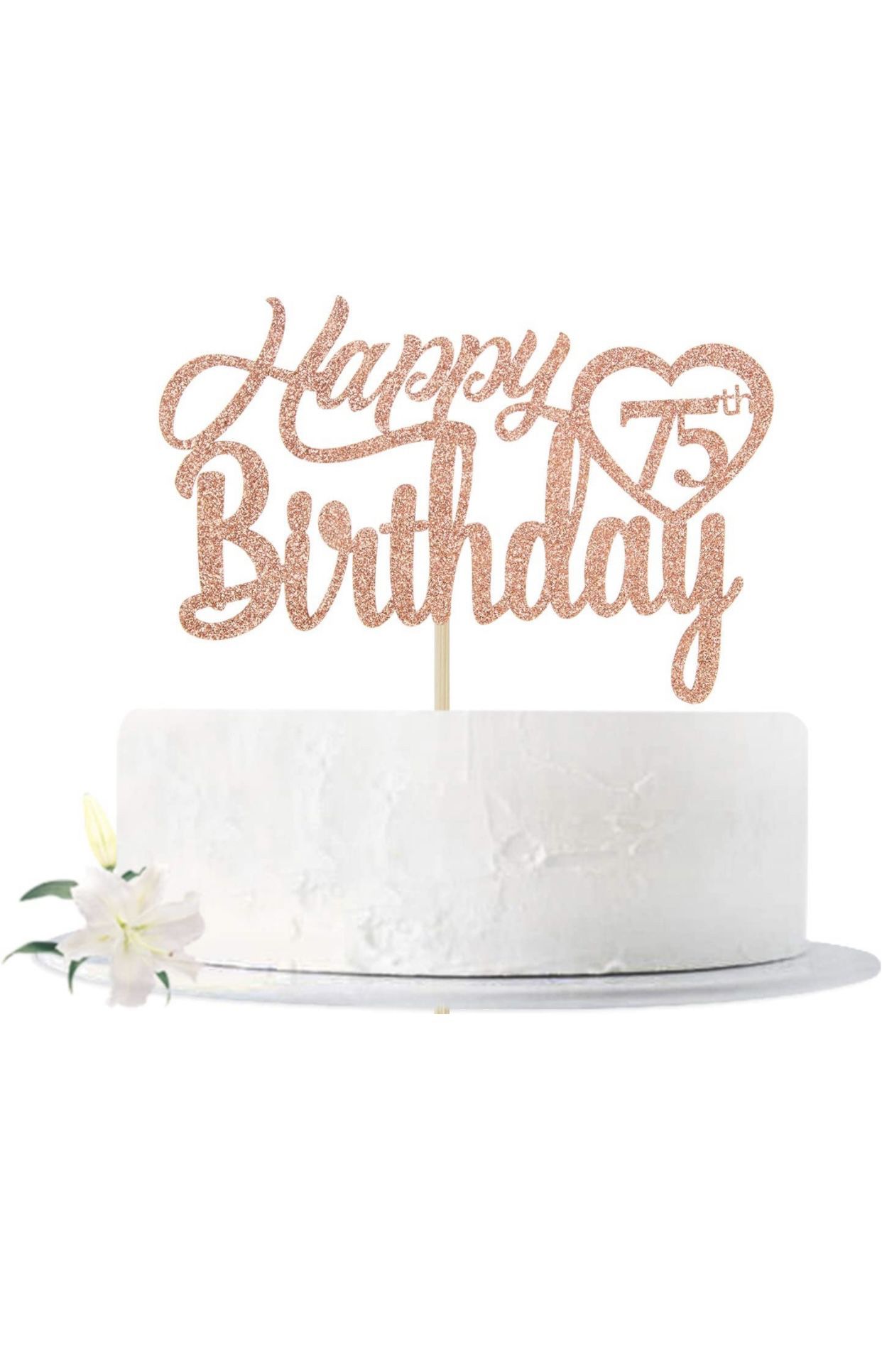 75th Birthday Cake Topper
