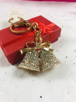 Twin bells purse charm or keychain