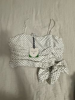New Target x Kate Spade Polk Dot Top size Large