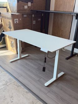 55x28 White Electric Standing Desk Phoenix delivery