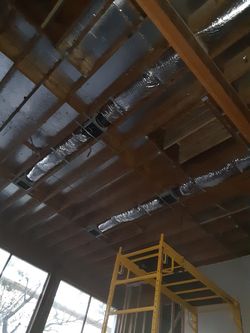 Electric . Washer, dryer , and air conditioning.