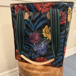 Consuela Classic Tote Bag – Floral Zebra Print – Grab N Go