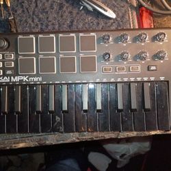 AKAI Professional MPK Mini Grey MK3 and M-Audio HDH40-25-Key USB MIDI Keyboard Controller