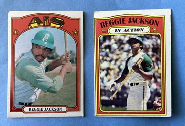 1972 TOPPS Vintage  Trading Cards, Reggie Jackson, #435, 436