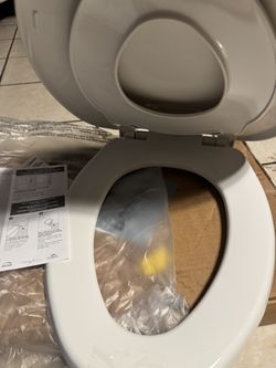 Elongated Toilet Seat With Potty Training Seat