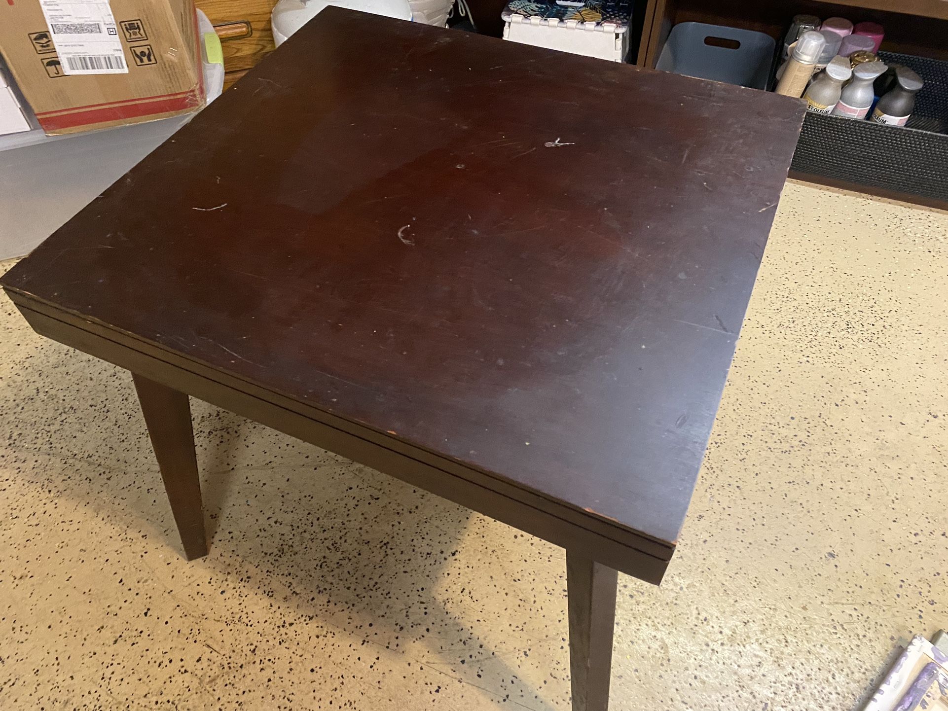 Old brown Real Wood Side Table