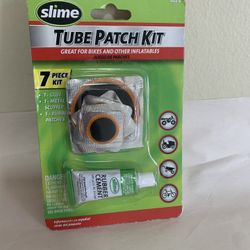 Slime 1022A TUBE PATCH REPAIR KIT 7 Pc For Bikes & Other Inflatables