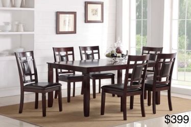 7 pc dining table set