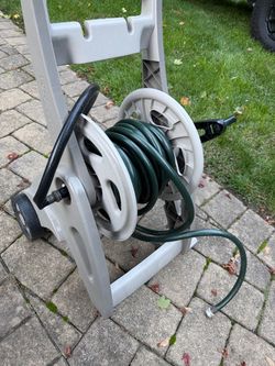 Garden Hose Reel Cart with Hose