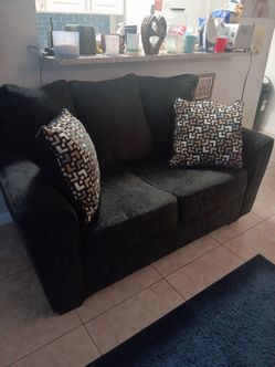 Sofa and love seat 70 inch TV and stand