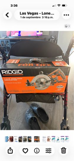Ridgid 7-1/4 in worm drive circular saw open box