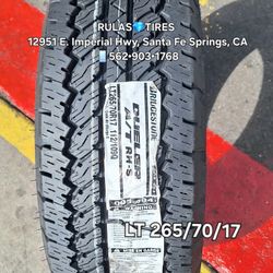 LT 265/70/17 BRIDGESTONE DUELER A/T •Brand new tires / Llantas nuevas ¤ DM 📞 for a Quote. 