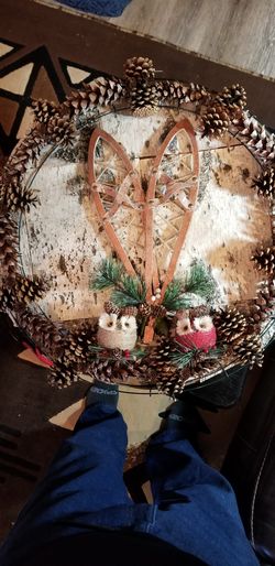 Northwoods winters coming snowshoe wreath