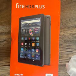 Amazon Fire HD 8 Plus tablet, 8” HD Display, 32 GB, 30% faster processor, 3GB RAM, wireless charging, (2022 release), Gray