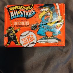 PACK OF 1991 LEAF BASEBALL CARDS/STICKERS 