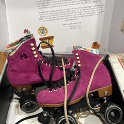 Moxie Suede Lolly roller skates For Sale 
