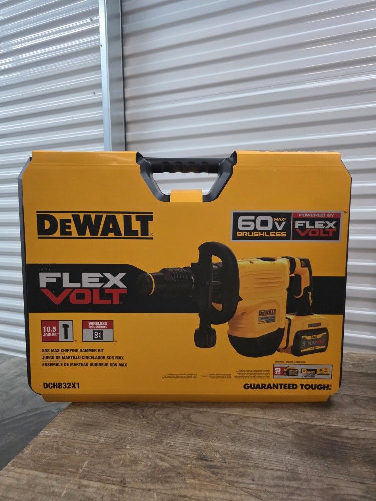 DEWALT DCH832X1 60V MAX SDS Chipping Hammer Kit Good For Contractor