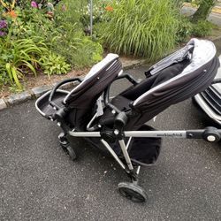 Mockingbird Double Stroller W/ Car seat Insert 