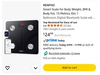 RENPHO Elis 1 Smart Body Weight Scale