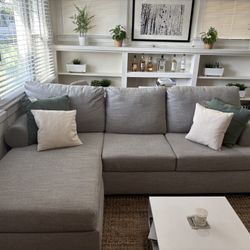 Living Spaces Couch With Chaise