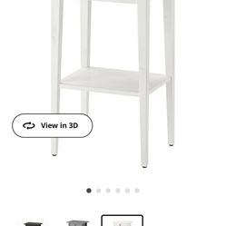 IKEA White End Table